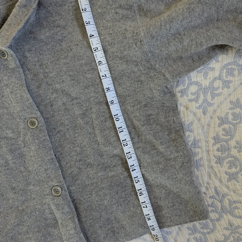 J. Crew Gray Button-Up Knit Jacket - Picture 7 of 7